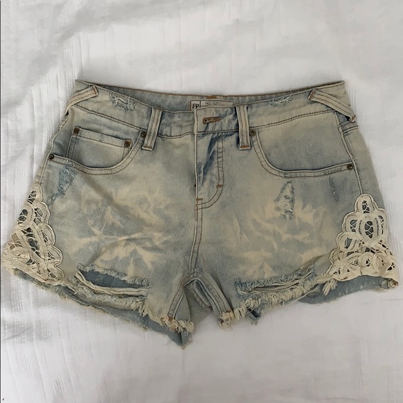 Free People Distressed Shorts